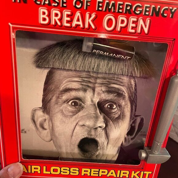 Amscan “In Case Of Emergency” Hair Loss Over The Hill Repair Kit Funny Gag Gift - Picture 4 of 15